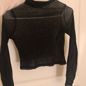 mesh crop top